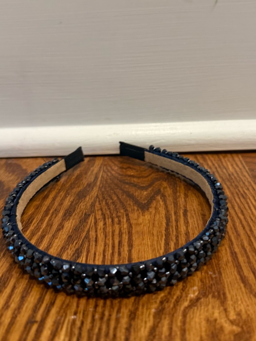 Janie and Jack Beaded Navy Crystal Headband